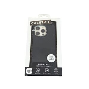 Aa7N Casetify Ripple Case Essential‎ w/ Magsafe for iPhone 16 Pro (6.3") - Black